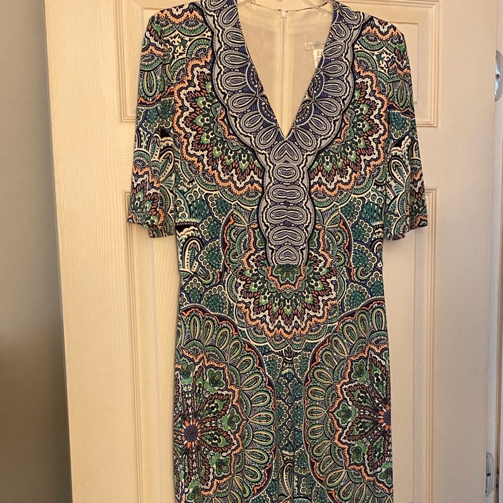 London Times Paisley midi dress